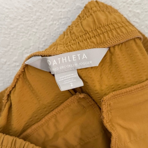 ATHLETA Textured Brooklyn High Rise Ankle Jogger Pants in Tuscan Gold Size 2 - Picture 11 of 15